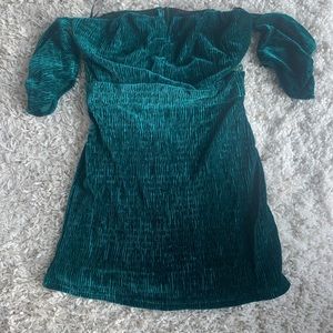 Green lulus mini dress with tags!